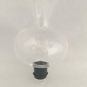 IMG_0323 LARBO glass wine aerator pourer with black rubber stopper for decanting and pouring