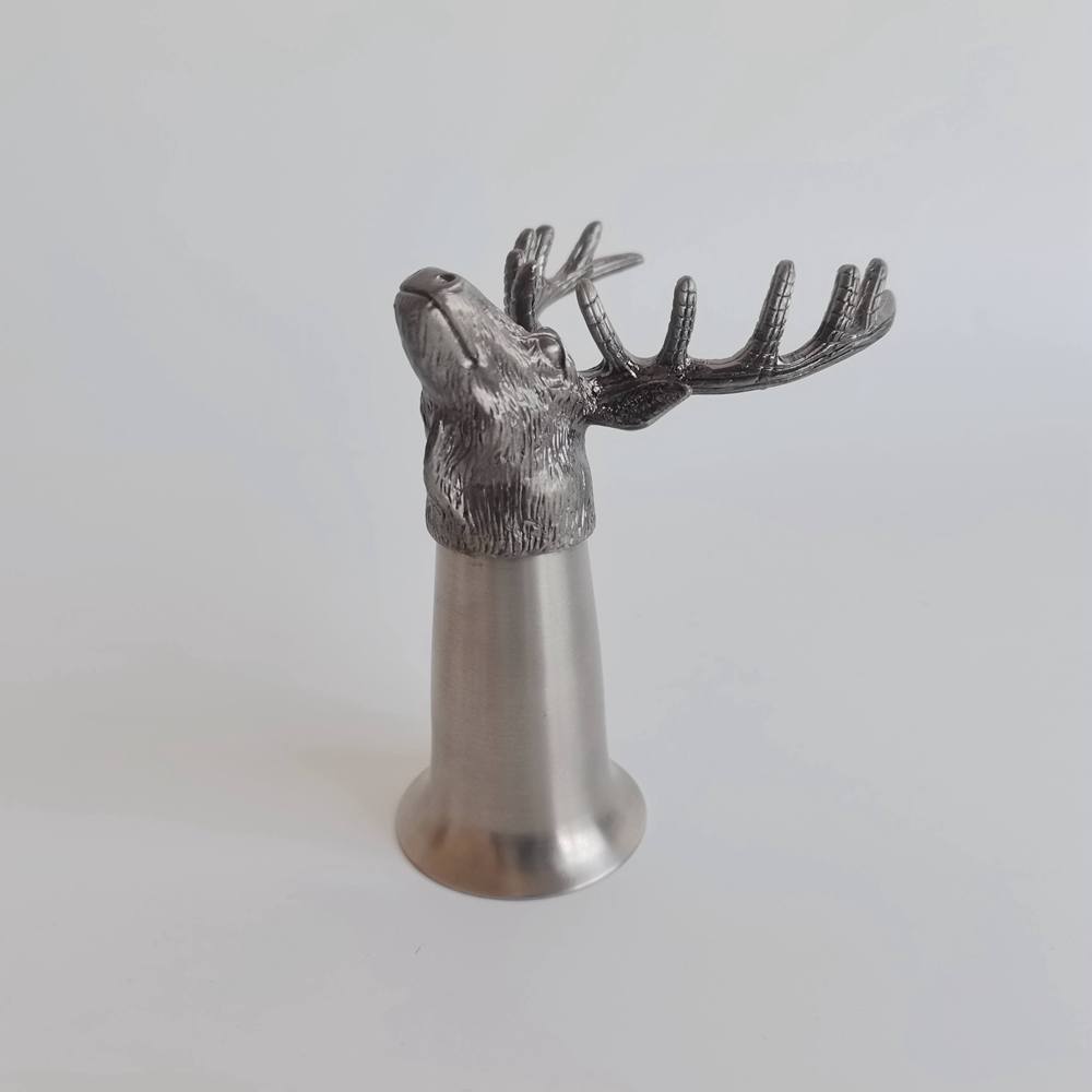 1oz Stag Head Pewter Jigger Cup