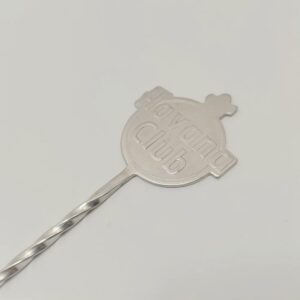 IMG_20230516_163745 LARBO silver Aviation Club logo custom engraved bar spoon with twisted handle