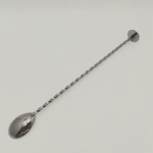 IMG_20230516_102255 LARBO stainless steel twisted handle bar spoon with disc top end for cocktail stirring