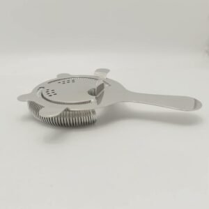 IMG_20230717_143121 LARBO stainless steel Hawthorne cocktail strainer side view for bar tool review