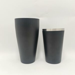 Black stainless steel Boston cocktail shaker tin set Black stainless steel Boston cocktail shaker tin set